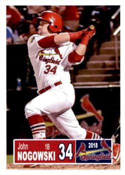 2018 Grandstand Springfield Cardinals #NNO John Nogowski Front