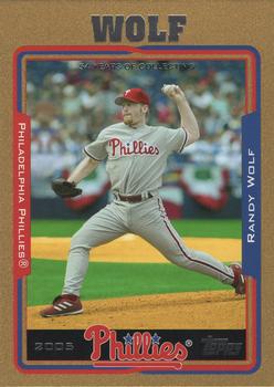 2005 Topps - Gold #11 Randy Wolf Front