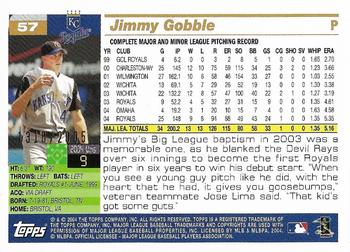2005 Topps - Gold #57 Jimmy Gobble Back