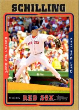 2005 Topps - Gold #70 Curt Schilling Front