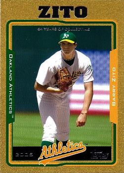 2005 Topps - Gold #77 Barry Zito Front