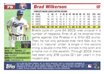 2005 Topps - Gold #79 Brad Wilkerson Back
