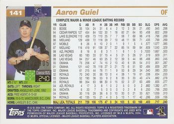 2005 Topps - Gold #141 Aaron Guiel Back