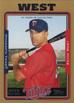 2005 Topps - Gold #317 Kevin West Front