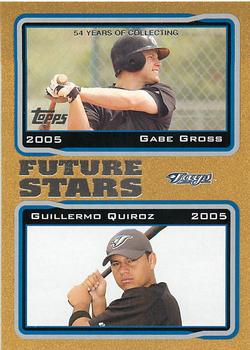 2005 Topps - Gold #329 Gabe Gross / Guillermo Quiroz  Front