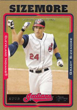 2005 Topps - Gold #377 Grady Sizemore Front