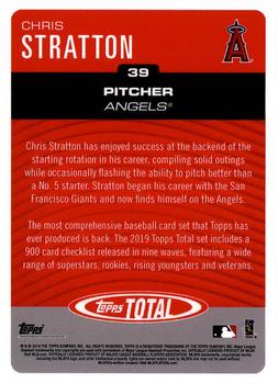 2019 Topps Total #39 Chris Stratton Back