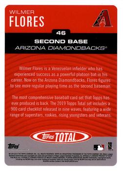 2019 Topps Total #46 Wilmer Flores Back