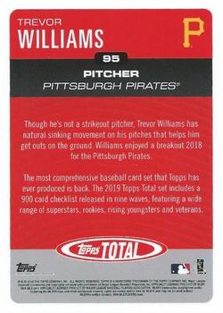 2019 Topps Total #95 Trevor Williams Back