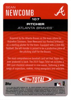 2019 Topps Total #107 Sean Newcomb Back