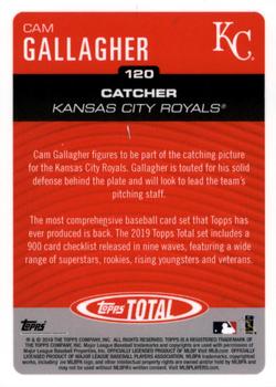 2019 Topps Total #120 Cam Gallagher Back