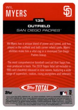 2019 Topps Total #138 Wil Myers Back