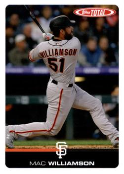 2019 Topps Total #143 Mac Williamson Front