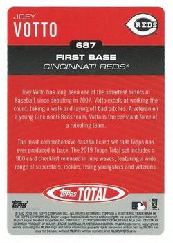 2019 Topps Total #687 Joey Votto Back