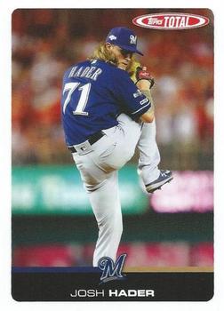 2019 Topps Total #827 Josh Hader Front
