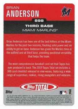 2019 Topps Total #898 Brian Anderson Back