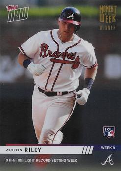 2019 Topps Now - Moment of the Week Gold #MOW-9W Austin Riley Front