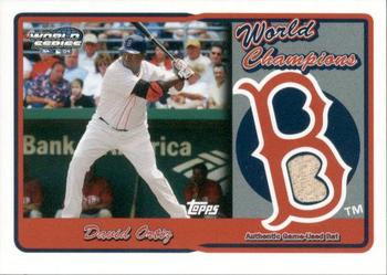 2005 Topps - World Champions Red Sox Relics #RSR-DO David Ortiz Front