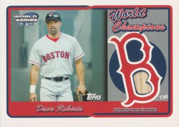 2005 Topps - World Champions Red Sox Relics #RSR-DR Dave Roberts Front