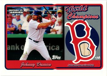 2005 Topps - World Champions Red Sox Relics #RSR-JD Johnny Damon Front