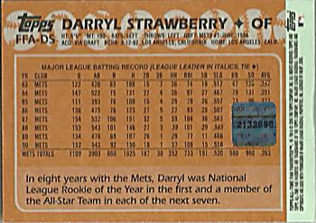 2005 Topps All-Time Fan Favorites - Autographs #FFA-DS Darryl Strawberry Back