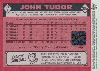 2005 Topps All-Time Fan Favorites - Autographs #FFA-JT John Tudor Back