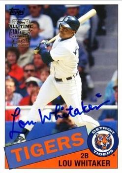 2005 Topps All-Time Fan Favorites - Autographs #FFA-LW Lou Whitaker Front