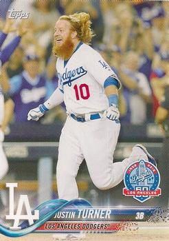 2018 Topps Los Angeles Dodgers 60th Anniversary #LAD-37 Justin Turner Front