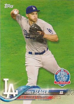 2018 Topps Los Angeles Dodgers 60th Anniversary #LAD-38 Corey Seager Front