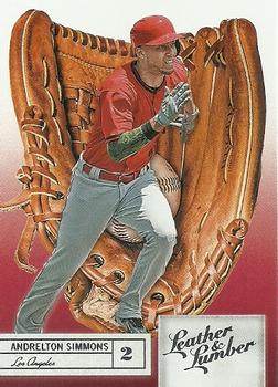 2019 Panini Leather & Lumber #11 Andrelton Simmons Front