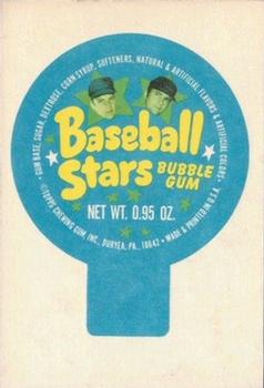 1972 Topps Candy Lids Test - Proofs #NNO Jim Palmer Back