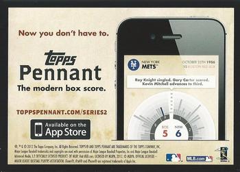 2012 Topps - Pennant Ads #NNO New York Mets Back
