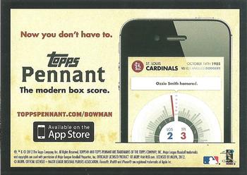 2012 Topps - Pennant Ads #NNO St. Louis Cardinals Back