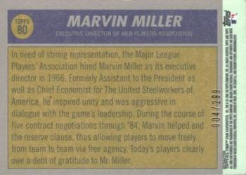2005 Topps All-Time Fan Favorites - Refractors #80 Marvin Miller Back