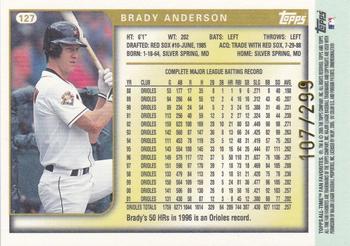 2005 Topps All-Time Fan Favorites - Refractors #127 Brady Anderson Back