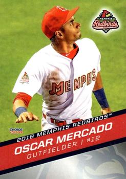 2018 Choice Memphis Redbirds #18 Oscar Mercado Front