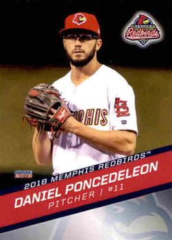 2018 Choice Memphis Redbirds #23 Daniel Poncedeleon Front