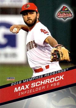 2018 Choice Memphis Redbirds #26 Max Schrock Front