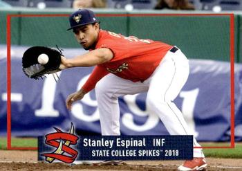 2018 Grandstand State College Spikes #NNO Stanley Espinal Front