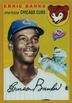 2005 Topps All-Time Fan Favorites - Refractors Gold #47 Ernie Banks Front