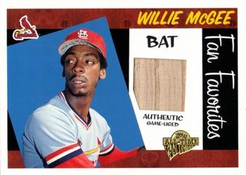 2005 Topps All-Time Fan Favorites - Relics #FFR-WM Willie McGee Front