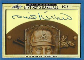 2018 Leaf Cut Signature History of Baseball Edition #NNO Phil Niekro Front