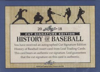 2018 Leaf Cut Signature History of Baseball Edition #NNO Dave Winfield Back