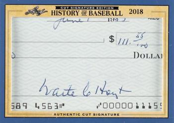 2018 Leaf Cut Signature History of Baseball Edition #NNO Waite Hoyt / Orlando Cepeda Front