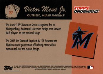 2019 Topps On-Demand Inspired by '55 Bowman #27 Victor Mesa Jr. Back