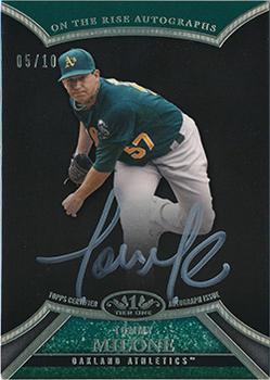 2013 Topps Tier One - On The Rise Autographs Silver Ink #ORA-TM2 Tommy Milone Front