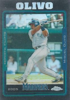 2005 Topps Chrome - Black Refractors #453 Miguel Olivo Front