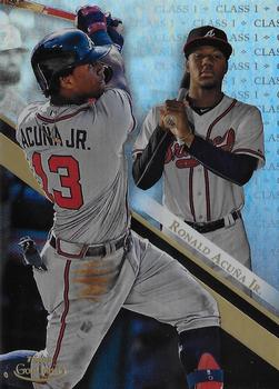 2019 Topps Gold Label #7 Ronald Acuña Jr. Front