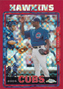 2005 Topps Chrome - Red X-Fractors #307 LaTroy Hawkins Front