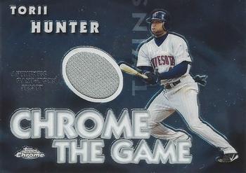 2005 Topps Chrome - Chrome the Game Relics #CGR-TH Torii Hunter Front